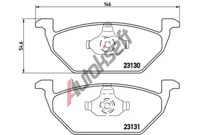 BREMBO Sada brzdovch destiek BREMBO XTRA LINE BRE P 85 041X, BRE P85041X