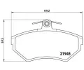 BREMBO Sada brzdovch destiek - kotouov brzda ‐ BRE P85042