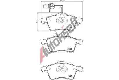 BREMBO Sada brzdovch destiek - kotouov brzda BRE P85049, P 85 049