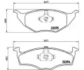 BREMBO Sada brzdovch destiek - kotouov brzda ‐ BRE P85055