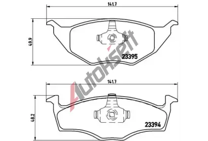 BREMBO Sada brzdovch destiek - kotouov brzda BRE P85055, P 85 055