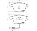 Sada brzdovch destiek BREMBO ‐ BRE P85056