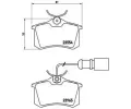 BREMBO Sada brzdovch destiek - kotouov brzda ‐ BRE P85058