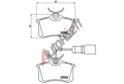 BREMBO Sada brzdovch destiek - kotouov brzda BRE P85058, P 85 058