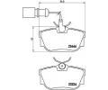 BREMBO Sada brzdovch destiek - kotouov brzda ‐ BRE P85059