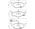 Sada brzdovch destiek BREMBO ‐ BRE P85063