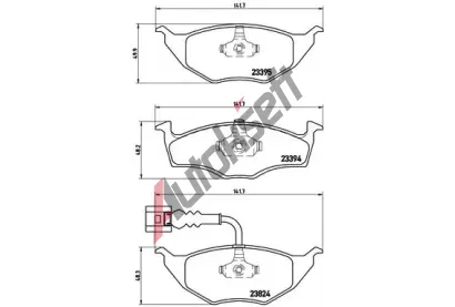 BREMBO Sada brzdovch destiek - kotouov brzda BRE P85063, P 85 063