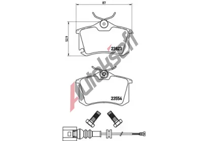 BREMBO Sada brzdovch destiek - kotouov brzda BRE P85066, P 85 066