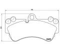BREMBO Sada brzdovch destiek - kotouov brzda ‐ BRE P85069
