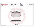 Sada brzdovch destiek BREMBO ‐ BRE P85070