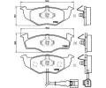 Sada brzdovch destiek BREMBO ‐ BRE P85071