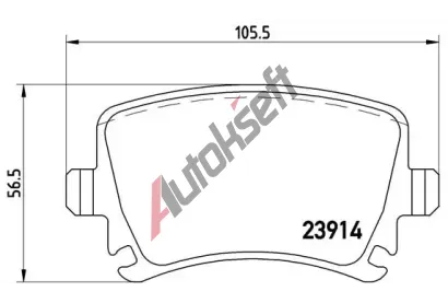 BREMBO Sada brzdovch destiek - kotouov brzda BRE P85073, P 85 073