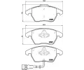 BREMBO Sada brzdovch destiek - kotouov brzda ‐ BRE P85075