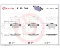 Sada brzdovch destiek BREMBO ‐ BRE P85081