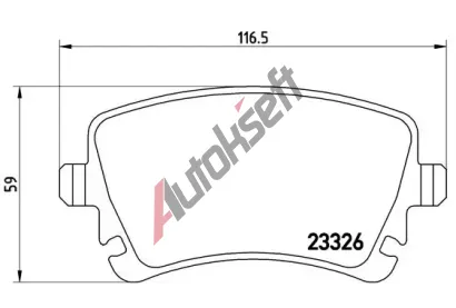 BREMBO Sada brzdovch destiek - kotouov brzda BRE P85083, P 85 083