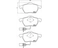 Sada brzdovch destiek BREMBO ‐ BRE P85085X