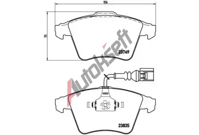 BREMBO Sada brzdovch destiek - kotouov brzda BRE P85090, P 85 090