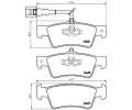 Sada brzdovch destiek BREMBO ‐ BRE P85091