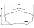 Sada brzdov�ch desti�ek&nbsp;BREMBO&nbsp;&dash;&nbsp;BRE P85093