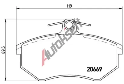 BREMBO Sada brzdových destiček BRE P85093, P 85 093 BREMBO Sada brzdových destiček BRE P85093, P 85 093