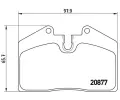 Sada brzdovch destiek BREMBO ‐ BRE P85094