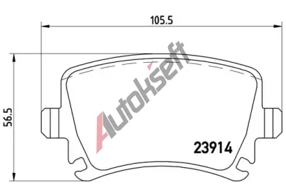 BREMBO Sada brzdovch destiek - kotouov brzda BRE P85095, P 85 095