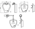 Sada brzdovch destiek BREMBO ‐ BRE P85096