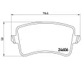 Sada brzdovch destiek BREMBO ‐ BRE P85099