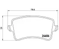 BREMBO Sada brzdovch destiek - kotouov brzda ‐ BRE P85100