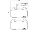 BREMBO Sada brzdovch destiek - kotouov brzda ‐ BRE P85104