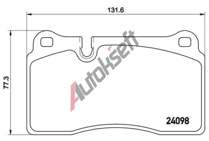 BREMBO Sada brzdovch destiek - kotouov brzda BRE P85110, P 85 110