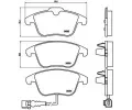 Sada brzdovch destiek BREMBO ‐ BRE P85112