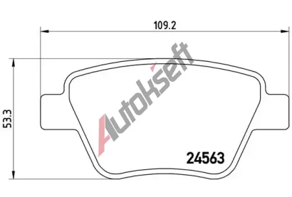 BREMBO Sada brzdovch destiek - kotouov brzda BRE P85114, P 85 114