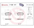 BREMBO Sada brzdovch destiek ‐ BRE P85117