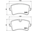 Sada brzdovch destiek BREMBO ‐ BRE P85120