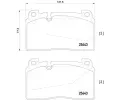 Sada brzdovch destiek BREMBO ‐ BRE P85123