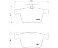 Sada brzdovch destiek BREMBO ‐ BRE P85124X