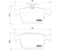 Sada brzdovch destiek BREMBO ‐ BRE P85125X