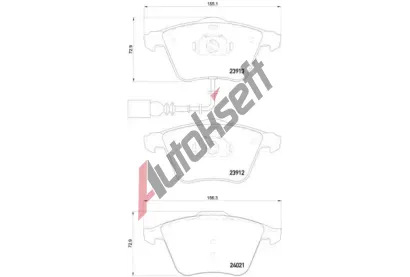 BREMBO Sada brzdovch destiek BREMBO XTRA LINE BRE P 85 129X, BRE P85129X