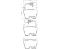 Sada brzdovch destiek BREMBO ‐ BRE P85132