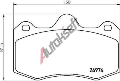 BREMBO Sada brzdovch destiek BRE P85134, P 85 134