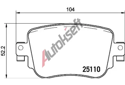 BREMBO Sada brzdovch destiek BRE P85135, P 85 135