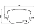 Sada brzdovch destiek BREMBO ‐ BRE P85135X