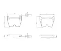 Sada brzdovch destiek BREMBO ‐ BRE P85138