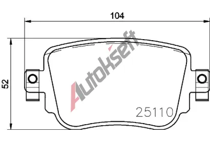 BREMBO Sada brzdovch destiek BRE P 85 140, BRE P85140