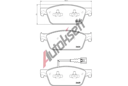 BREMBO Sada brzdovch destiek BRE P 85 141, BRE P85141