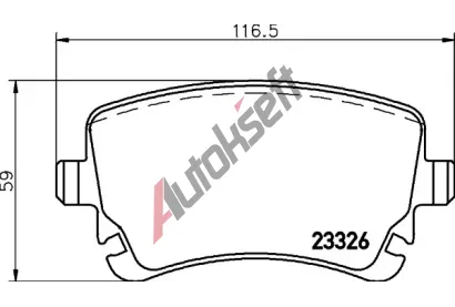 BREMBO Sada brzdovch destiek BRE P 85 143, BRE P85143