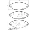Sada brzdovch destiek BREMBO ‐ BRE P85144X
