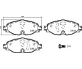Sada brzdovch destiek BREMBO ‐ BRE P85147E