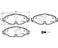 Sada brzdovch destiek BREMBO ‐ BRE P85147X